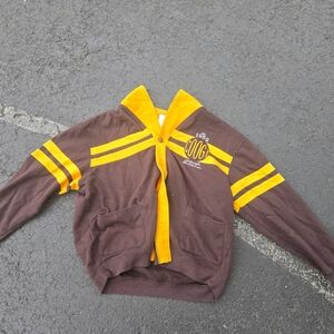 Vintage Coogi Australia Cardigan - Varsity Style - Gold Est.1969